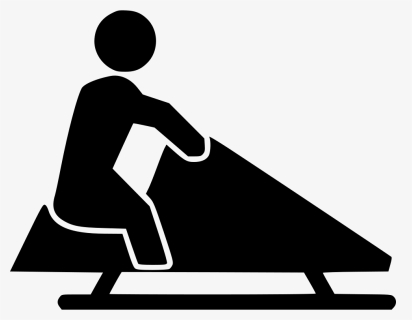 Riding Sled - Sitting, HD Png Download, Free Download