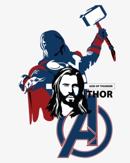 Thor Vector , Png Download - Thor Transparent Avengers Png, Png Download, Free Download
