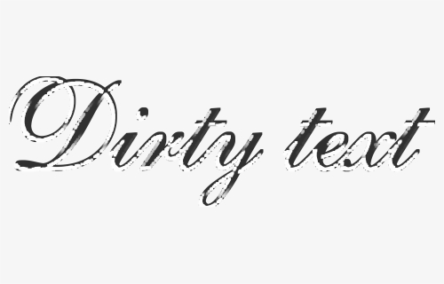 Dirty Text Filter Clip Arts - Calligraphy, HD Png Download, Free Download