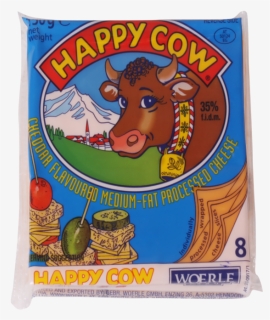 Happy Cow Yellow Cheddar Flavoured Cheese Slice 150g - Happy Cow Mozzarella Cheese Slices, HD Png Download, Free Download