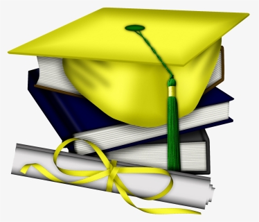 Transparent Clipart For Graduation Invitations - Graduation Cap And Diploma Png, Png Download, Free Download