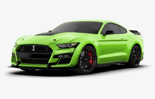 2020 Ford Mustang Shelby Gt500 Grabber Lime - 2020 Ford Mustang Shelby Gt500 Orange, HD Png Download, Free Download