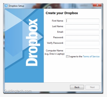 Dropbox Signup On Desktop - Install Dropbox, HD Png Download, Free Download