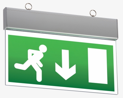 Non-maintained Ceiling Mounted Led Emergency Exit Sign, HD Png Download, Free Download