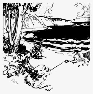 Mystery Cove Clip Arts - Cove Clip Art Black And White, HD Png Download, Free Download