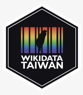 Wikidata Taiwan Hex Sticker Lgbt Dark - Silhouette, HD Png Download, Free Download