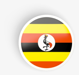 Uganda Flag Png Free Download - Uganda Round Flag Icon, Transparent Png, Free Download