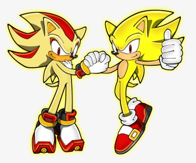 Ese Si Es Un Equipo Sonic The Hedgehog Drawing - Sonic And Shadow Super, HD Png Download, Free Download