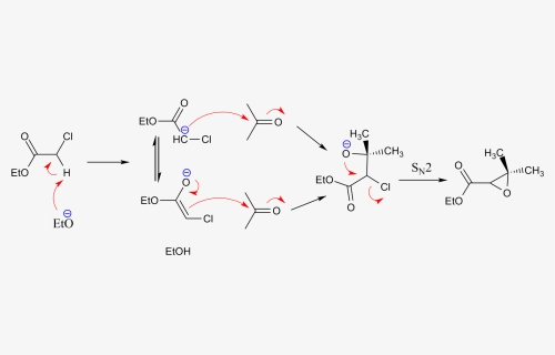 Darzens Condensation Mechanism - Reazione Di Darzens, HD Png Download, Free Download