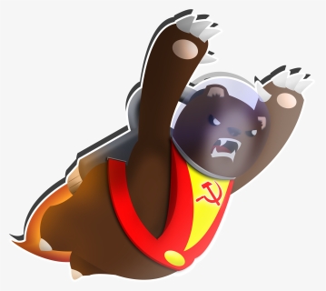 Communist Space Bear - Clip Art Communist Bear, HD Png Download, Free Download