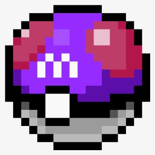 Super Mario World Boo Sprite , Png Download - Pokemon Master Ball Pixel Art, Transparent Png, Free Download