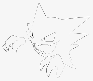 Haunter Drawing , Png Download - Haunter Black And White, Transparent Png, Free Download