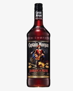 Captain Morgan Black Label 1 Ltr - Captain Morgan Jamaica Dark Rum, HD Png Download, Free Download