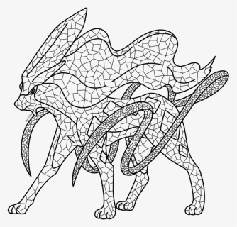 Suicune Colouring Page - Line Art, HD Png Download, Free Download