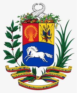 Flag, Plants, Horse, Coat, Arms, Venezuela, Escudo - Escudo De Armas De Venezuela, HD Png Download, Free Download