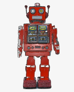 Retro Robot Png, Transparent Png, Free Download