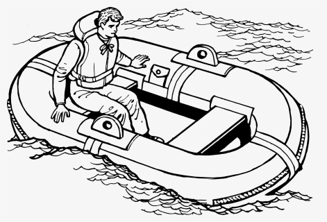 Life Raft Clip Arts - Life Boat Clip Art, HD Png Download, Free Download