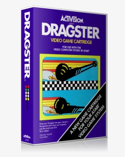 Dragster Atari 2600 Game Cover To Fit A Ugc Style Replacement - Poster, HD Png Download, Free Download