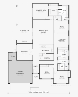 The Mikasa Features - Floor Plan, HD Png Download, Free Download