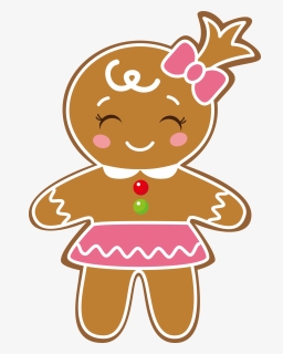 Gingerbread Face Png , Png Download - Cute Gingerbread Man Clip Art, Transparent Png, Free Download
