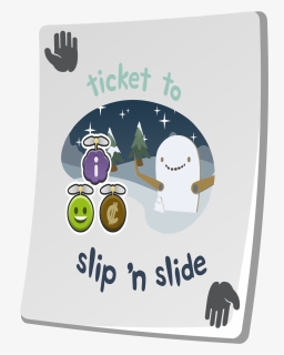 Misc Paradise Ticket Slip N Slide Clip Arts - Portable Network Graphics, HD Png Download, Free Download