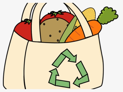 Supermarket Shopping Bag Cartoon Clipart , Png Download - Grocery Plastic Bag Clipart, Transparent Png, Free Download