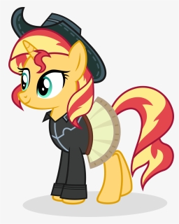 Cowgirl Shimmer By Punzil504-db9keyr - Mlp Sunset Shimmer Punk, HD Png Download, Free Download