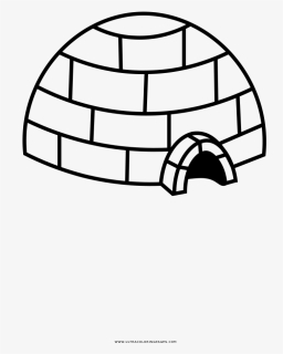 Igloo Coloring Page - Letter E Worksheets Easter, HD Png Download, Free Download