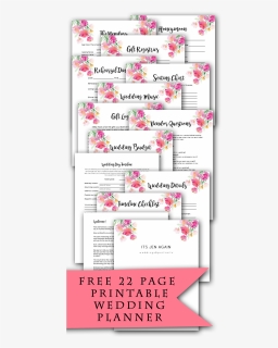 Free Printable Wedding Planner - Floral Design, HD Png Download, Free Download