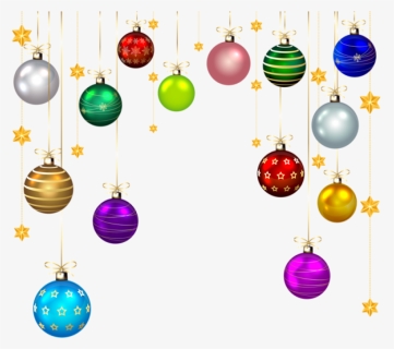 Free Png Hanging Christmas Balls Decor Png Images Transparent - Hanging Christmas Balls Clip Art, Png Download, Free Download