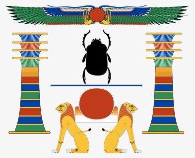 File Ancient Combinations Wikimedia - Ancient Egyptian Symbol Of Djed, HD Png Download, Free Download