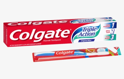 Toothbrush Clipart Colgate Toothpaste - Colgate, HD Png Download, Free Download