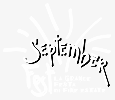 September Fest Logo Black And White - Calligraphy, HD Png Download, Free Download