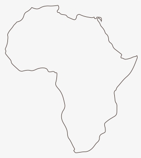 Africa Outline Png - Drawing, Transparent Png, Free Download