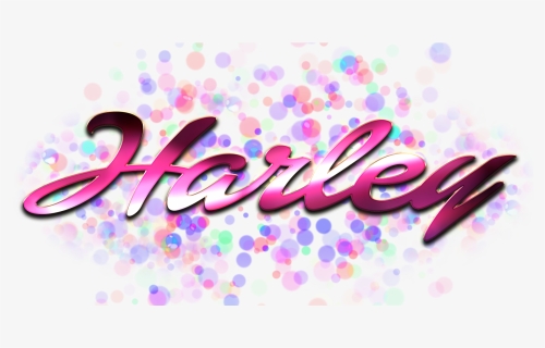 Harley Name Logo Bokeh Png - Graphic Design, Transparent Png, Free Download