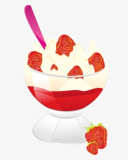 Freeuse Download Frozen Yogurt Png For Free Download - Strawberry Vector Free, Transparent Png, Free Download