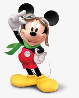 Mickey Pilot Clipart , Png Download - Mickey Mouse Pilot, Transparent Png, Free Download