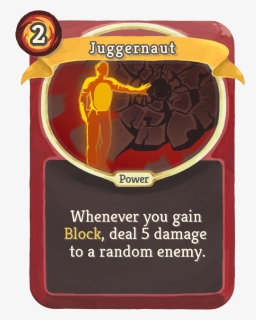 Juggernaut , Png Download - Slay The Spire Card, Transparent Png, Free Download