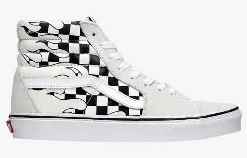 White And Black Checkered Vans Old Skool, HD Png Download, Free Download