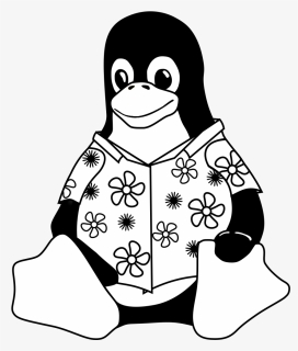 Casualtux-coloringbook Casual Tux Coloring Book - Transparent Background Linux Logo Png, Png Download, Free Download
