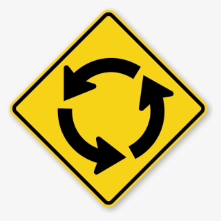 Roundabout Traffic Sign, HD Png Download, Free Download