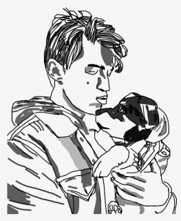 #art #puppy #dog #outline #drawing #cute #thechainsmokers - Puppy Dog Sketch, HD Png Download, Free Download