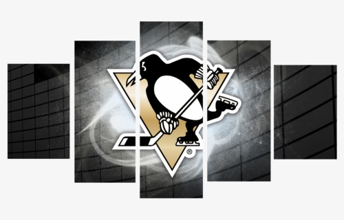Hd Printed Pittsburgh Penguin Logo 5 Pieces Canvas - Pittsburgh Penguins, HD Png Download, Free Download