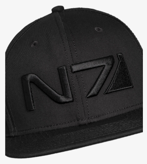 Mass Effect N7 All Black Snapback - Beanie, HD Png Download, Free Download