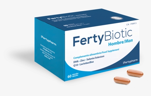 Fertybiotic Hombre Capsulas - دواء Ferty Biotic, HD Png Download, Free Download