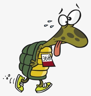Pacing For Fatigue And - Turtle Running A Race, HD Png Download, Free Download