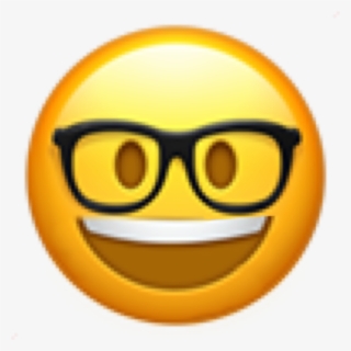 #nerd #happy #emoji #pixle22 #cute #nerdy #happier - Smiley, HD Png Download, Free Download