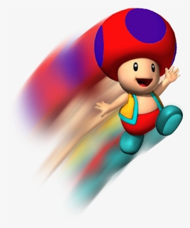 Toad Transparent Jumping Mario - Toad Mario, HD Png Download, Free Download