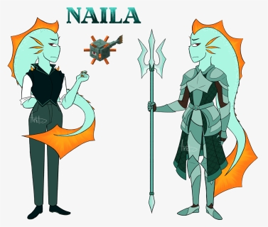 A Ref For My Girl Naila  humanoid Guardian Concept - Cartoon, HD Png Download, Free Download
