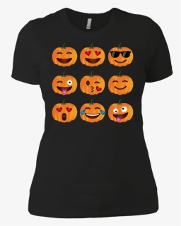High Quality Pumpkin Emoji Halloween Costume Ladies - Shirt, HD Png Download, Free Download